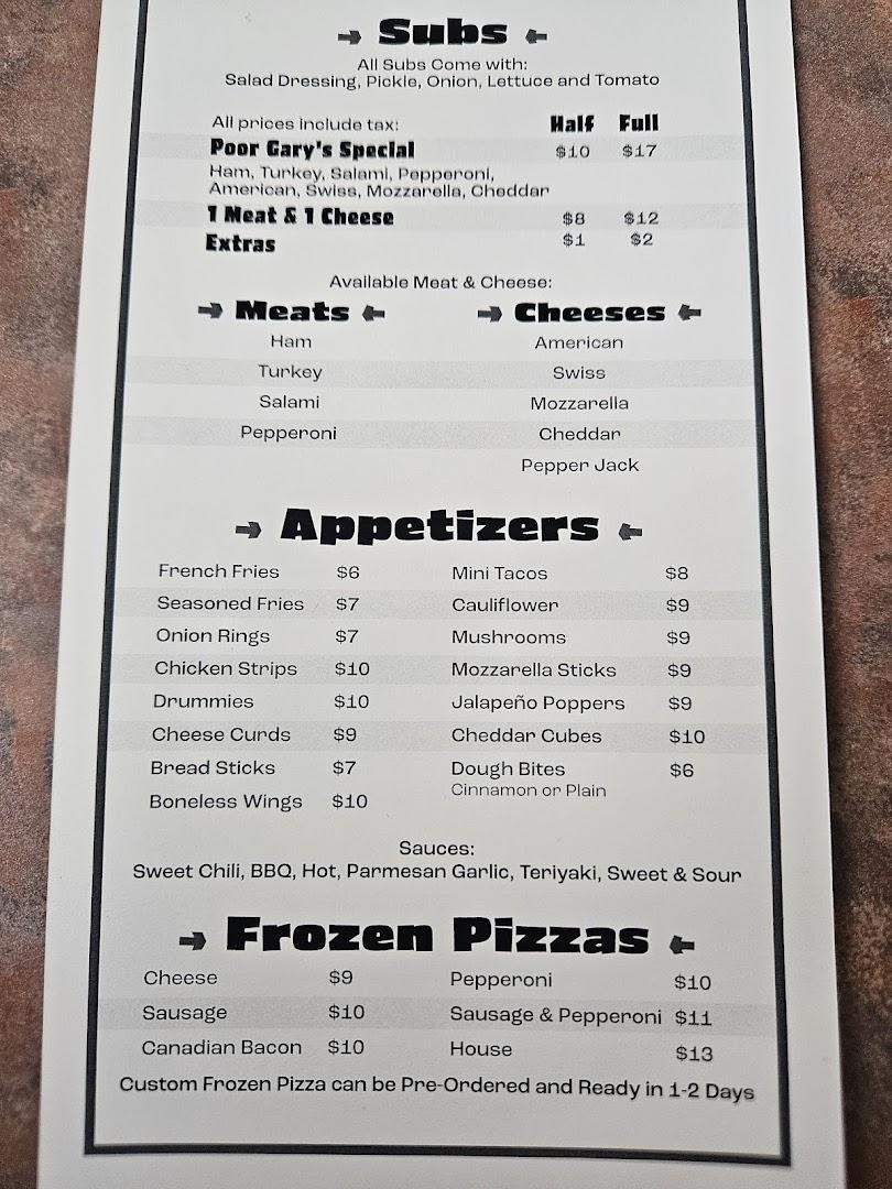 Poor Gary's Pizza Of Eveleth